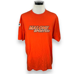 Vintage Maurice Malone Sport USA Mo Jeans T-Shirt Men's 4XL XXXXL Y2K Orange